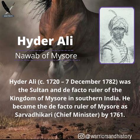 Hyder ali the king of Mysore : r/islamichistory