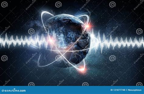 Technology of sound stock photo. Image of curve, sound - 121877748