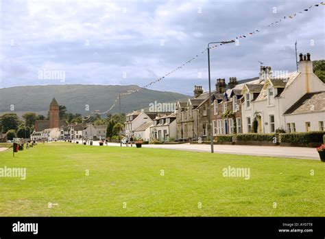 Main street in Lamlash on the Island of Arran in Scotland Stock Photo ...