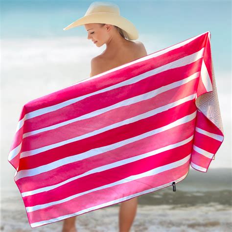 Microfiber Beach Towel 78X35 inch 200cmx90cm PINKY | Etsy