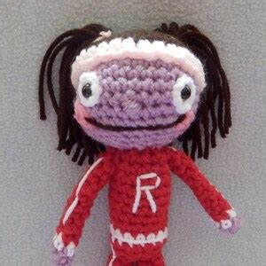 Made to Order, Hand Crocheted Wallykazam Running Rita Gina's Rag Doll ...