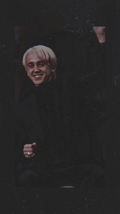 Download Draco Malfoy Black Smile Aesthetic Wallpaper | Wallpapers.com