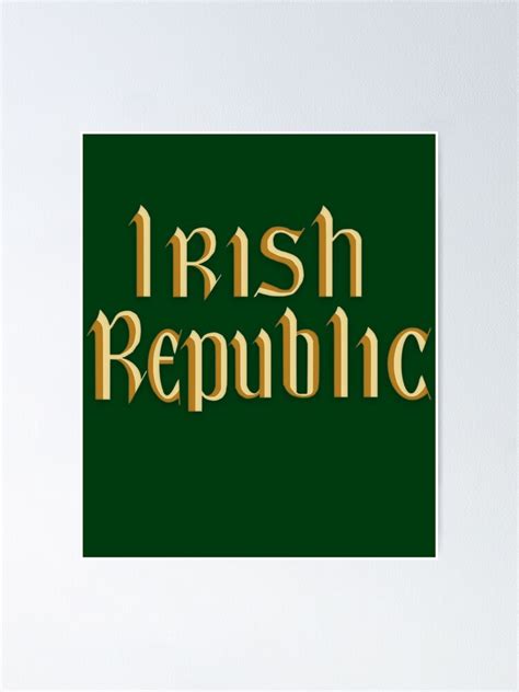 "Irish Republic Flag Ireland" Poster for Sale by MikePrittie | Redbubble