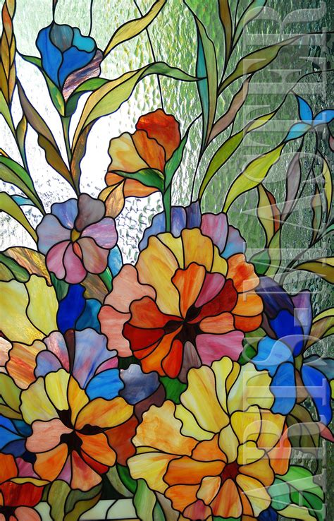 #GlassArtSculpturePaintings Post:3727050042 | Stained glass flowers ...