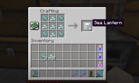 How To Make Sea Lantern: Minecraft Recipe : territoryassociのblog