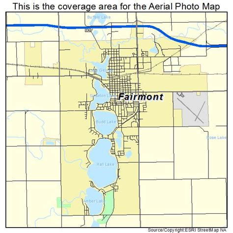 Aerial Photography Map of Fairmont, MN Minnesota