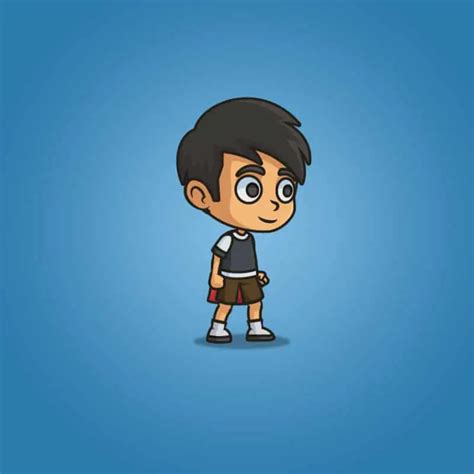 Super Boy - 2D Character Sprite - Royalty Free Game Asset