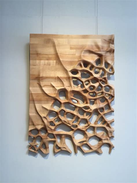 Wall Hanging, 3D CNC Milled Maple Wood - Etsy | Wood sculpture, Wooden ...