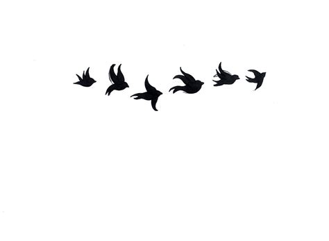 Flying Swallow Silhouettes - Viewing Gallery