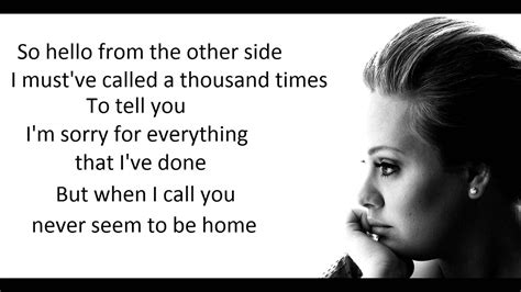 Adele - Hello Lyrics (Best Cover ) - YouTube