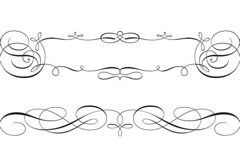 Free Swirly Scroll Frame and Border Vectors | Swirly designs, Swirly ...