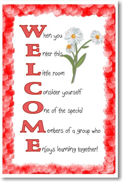 WELCOME - NEW Classroom Motivational Poster - PosterEnvy.com