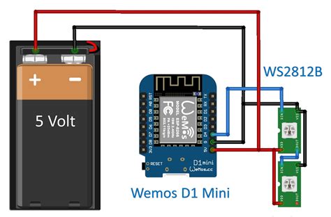 Semiconductors & Actives RGB LED Shield WS2812B Wemos D1 Mini IOT Blynk ...