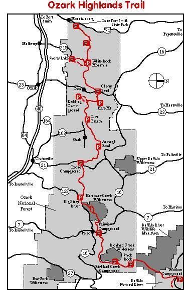 Ozark Trail Map