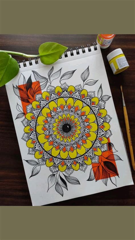 mandala art | Mandala art lesson, Easy mandala drawing, Mandala drawing