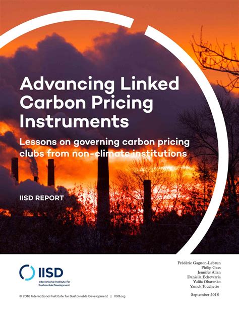 Advancing Linked Carbon Pricing Instruments: Lessons on governing ...