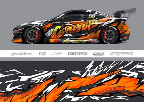 Premium Vector | Race car livery designs