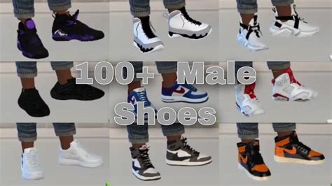 Sims 4 Male CC: 100+ Male Shoes + CC Downloads - YouTube