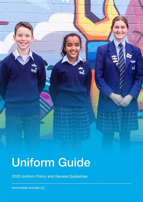 (PDF) Uniform Guide - Swan Christian College...•All uniforms must be ...