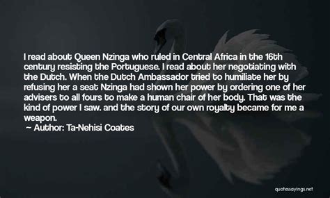 Top 2 Quotes & Sayings About Queen Nzinga