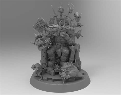 Скачать файл STL Orks Warboss • Модель для 3D-печати • Cults