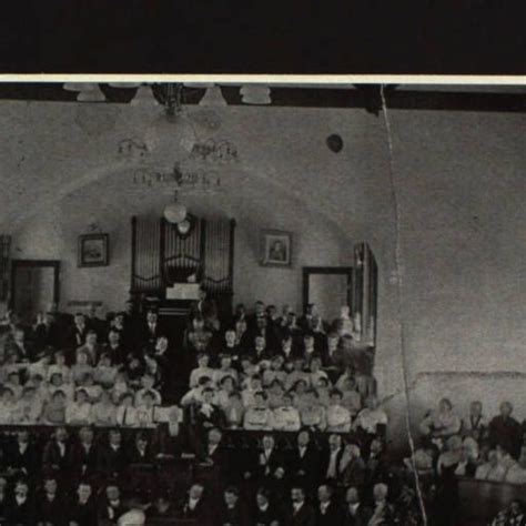 Enlarged Section of Souvenir of Cardston Temple Site Dedication ...