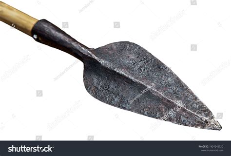 Isolated Historic Arrow Iron Arrowhead Stock Photo 1924245320 ...