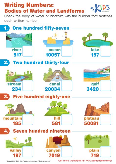 Engaging Landform Worksheets for Geography Education | Printable Activities