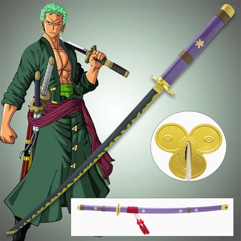 Zoro's Enma Katana And Scabbard - Carbon Steel Blade, Wooden Handle ...