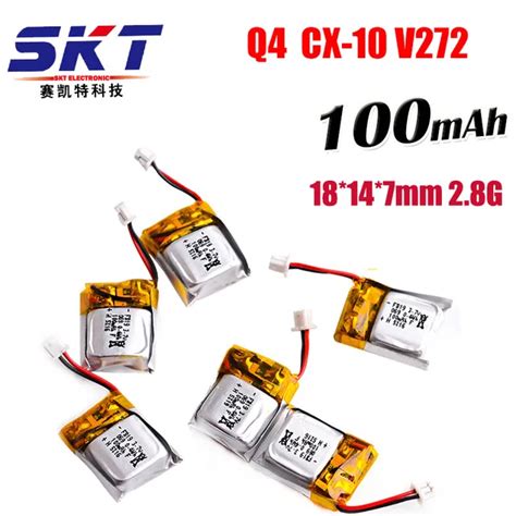 2017 DXF Cheerson CX 10 3.7V 100mAh Battery for CX 10A FQ777 124 Wltoys ...