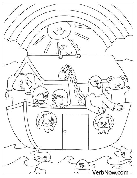 Noah's Rainbow Coloring Page : Noah S Ark Coloring Pages By Mary Martha ...