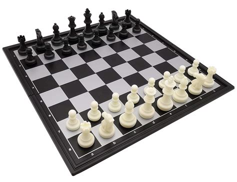 Buy 9.8" Magnetic Chess Set with Folding Chess Board Outdoor Travel ...