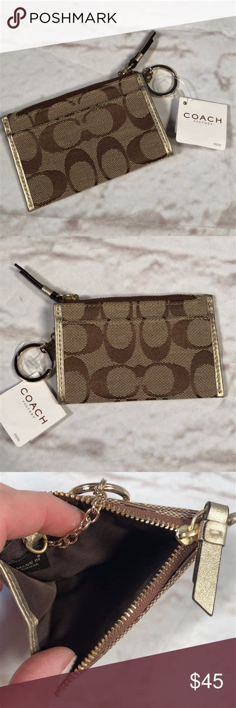 Coach mini wallet keychain. New! NWT! Brand new mini wallet keychain by ...