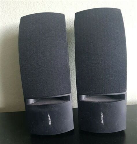 BOSE Model 161 Pair Black Surround Speakers Set 2 Bookshelf Wall Mount ...