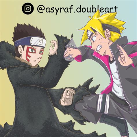 Boruto vs Shinki asyraf.doubleart - Illustrations ART street