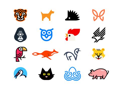 Animal logos by Omnium on Dribbble