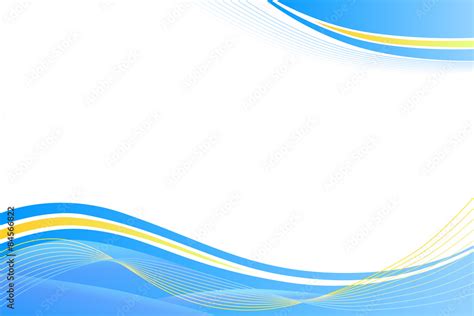 Blue yellow abstract background lines waves Stock Vector | Adobe Stock