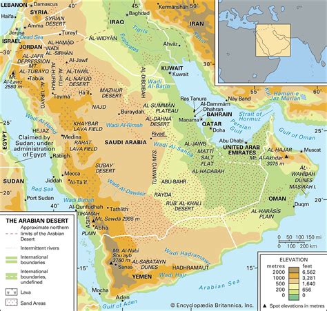 Great Salt Desert Middle East Map