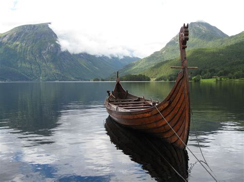 norway viking ships fjords | The Vikings Sacrificed to the Gods in ...