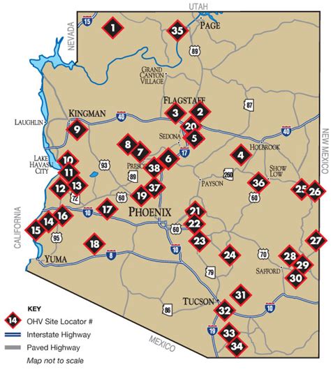 Map Of Arizona Hot Springs | My blog