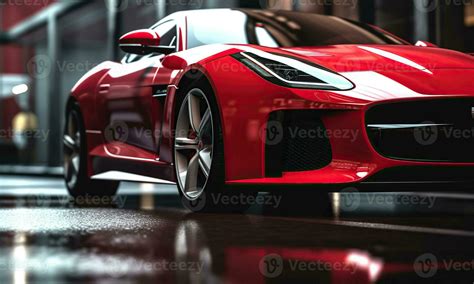 Luxury red sport car wallpaper. Generative AI 29625606 Stock Photo at ...