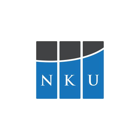 NKU letter logo design on WHITE background. NKU creative initials ...