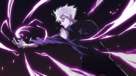 jujutsu kaisen, satoru gojo, hollow purple, 4k, HD Wallpaper | Rare Gallery