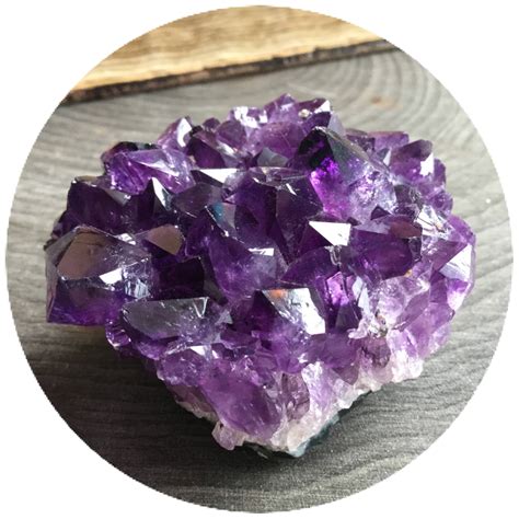 Dark Amethyst Crystal Cluster 63g, raw gemstone druzy