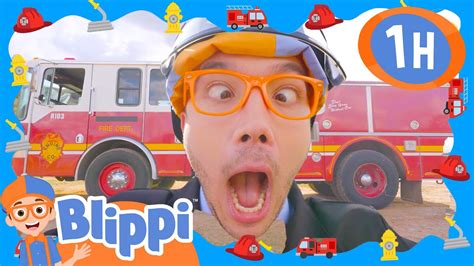 Fire Truck Song | Blippi | 🚌Wheels on the BUS Songs! | 🚌Nursery Rhymes ...