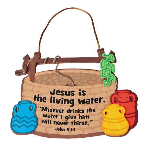 “Jesus Is the Living Water” Sign Craft Kit - Oriental Trading