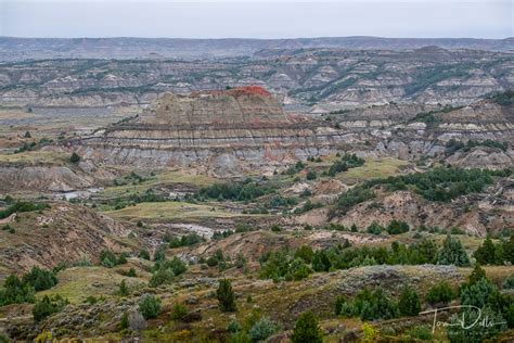 View of The Painted Canyon at Theodore Roosevelt National Park, North ...