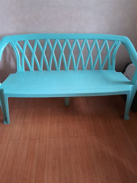 Long Chair Plastic, Furniture & Home Living, Outdoor Furniture on Carousell