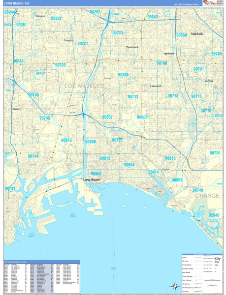 Maps of Long Beach California - marketmaps.com