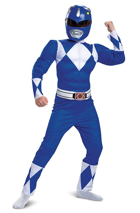 Blue Ranger Classic Muscle Child Costume - PureCostumes.com